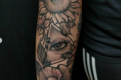 Black and Grey Tattoo  by Bean - Above All Tattoo