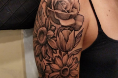 Black and Grey Tattoo  by Bean - Above All Tattoo