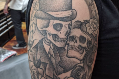 Black and Grey Tattoo  by Bean - Above All Tattoo